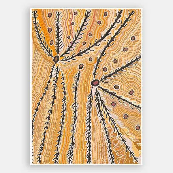 Wakirlpirri Jukurrpa Ochre Unframed Art Print