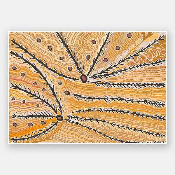 Wakirlpirri Jukurrpa Ochre Unframed Art Print